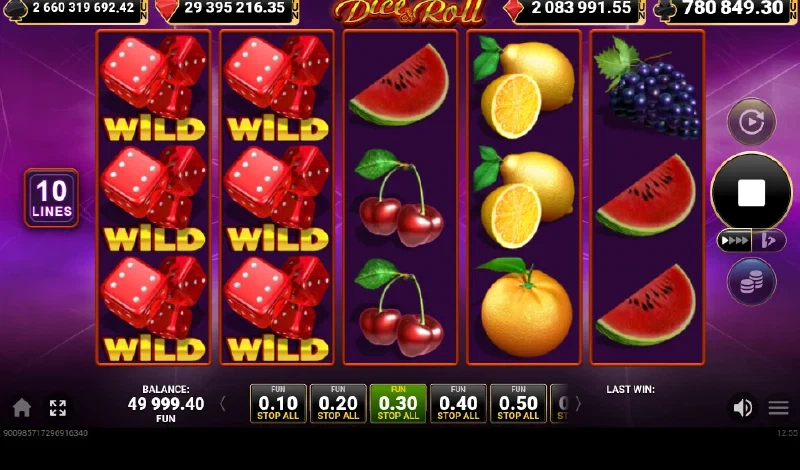 Zaruri Wild extinse pe rolele Dice & Roll, într-o rundă cu credite FUN.